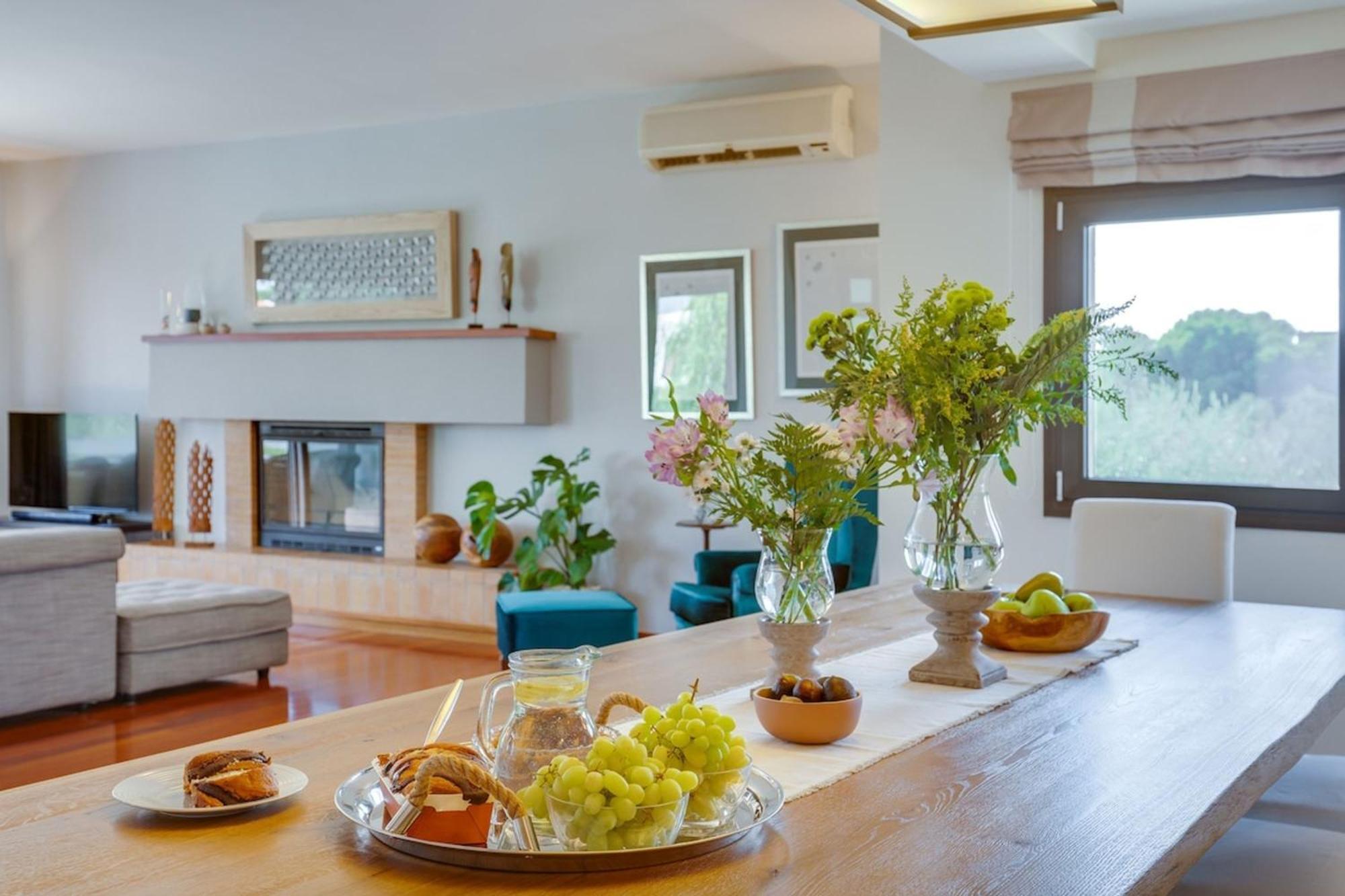 Villa Ampelaki - Premium Villa With Heated Pool Kounoupidhianá 외부 사진