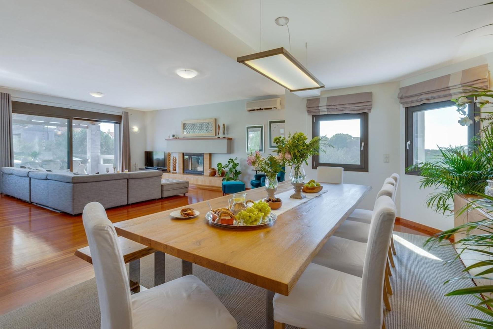 Villa Ampelaki - Premium Villa With Heated Pool Kounoupidhianá 외부 사진