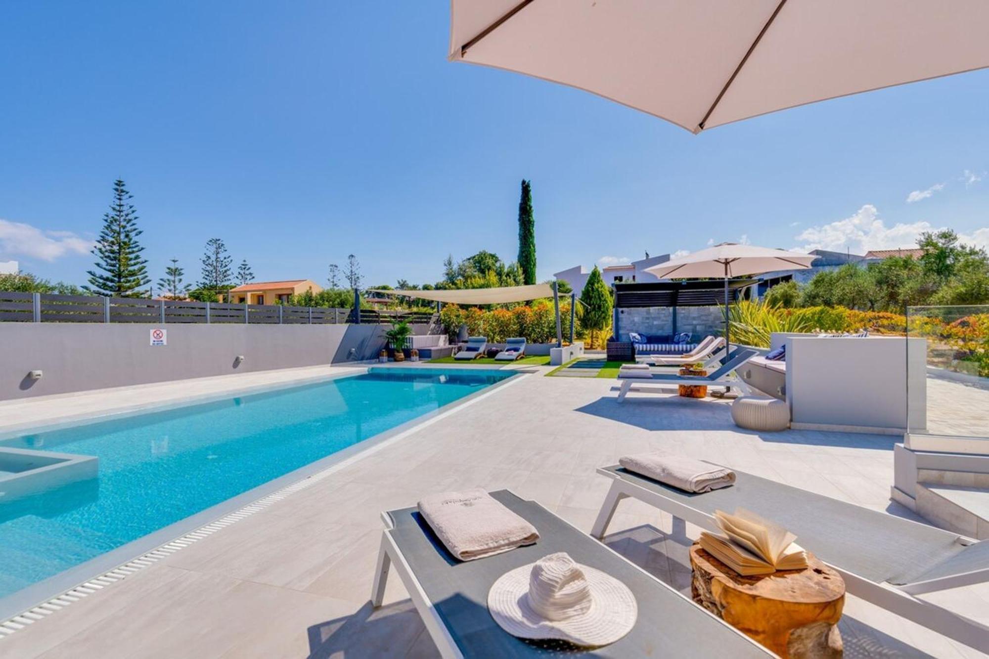 Villa Ampelaki - Premium Villa With Heated Pool Kounoupidhianá 외부 사진