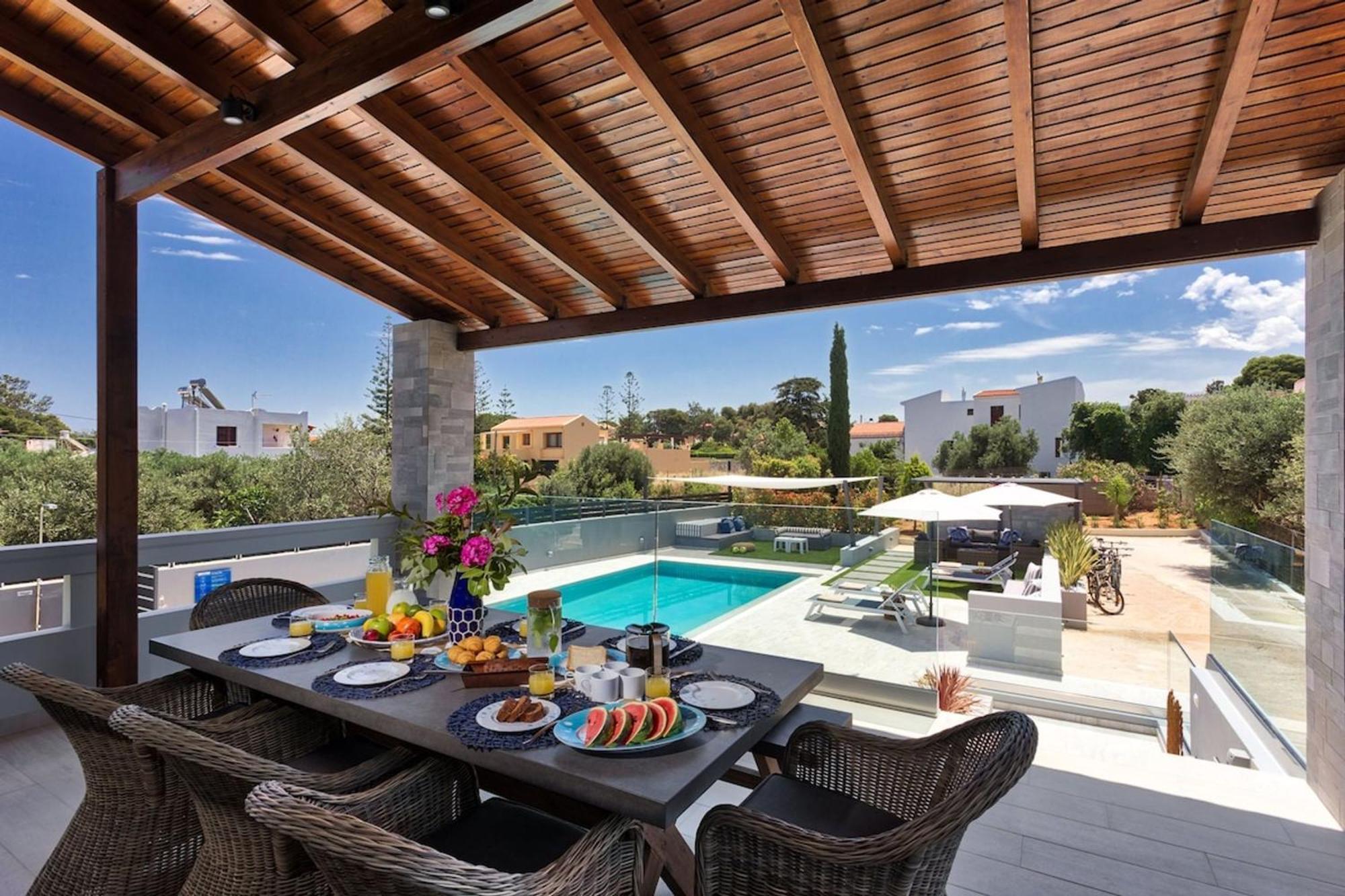 Villa Ampelaki - Premium Villa With Heated Pool Kounoupidhianá 외부 사진