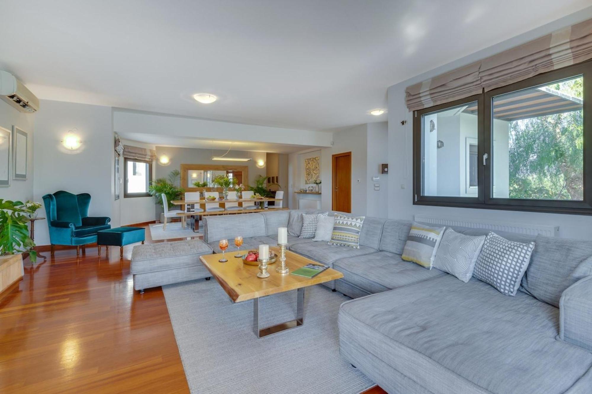 Villa Ampelaki - Premium Villa With Heated Pool Kounoupidhianá 외부 사진